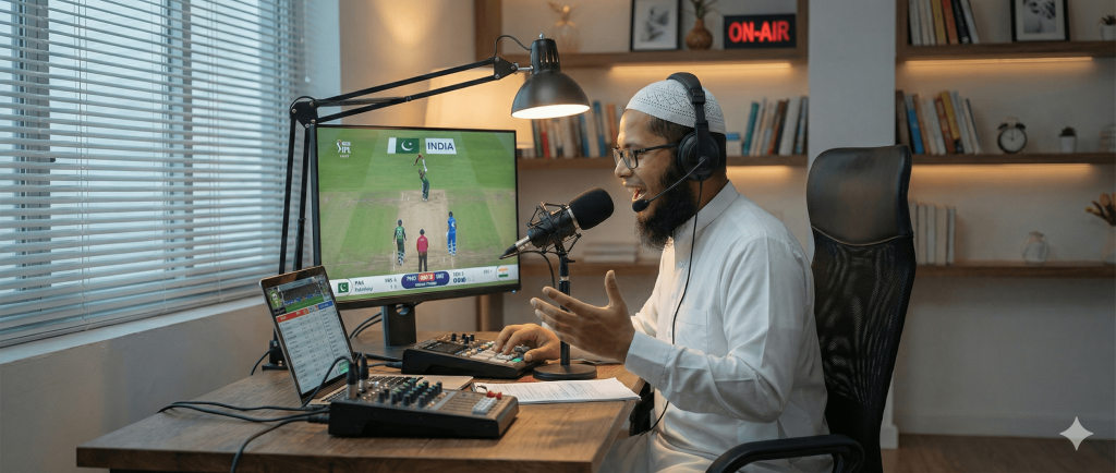 exciting cricket match dialogue