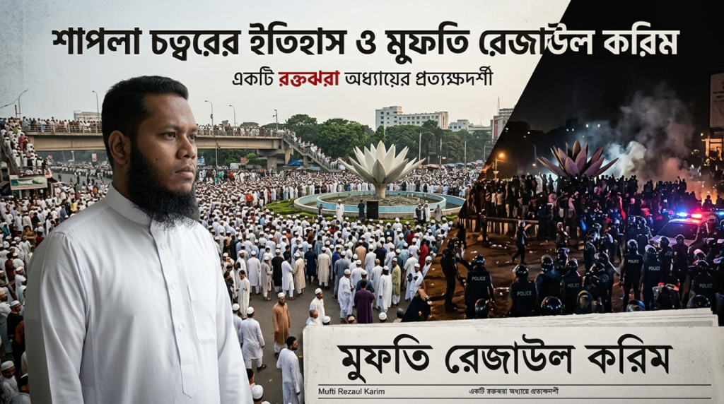 শাপলা চত্বরের ইতিহাস ও মুফতি রেজাউল করিম একটি রক্তঝরা অধ্যায়ের প্রত্যক্ষদর্শী